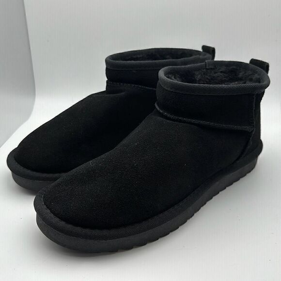 CUSHIONAIRE Women's pull on boot 8 WIDE BLACK - Picture 3 of 7